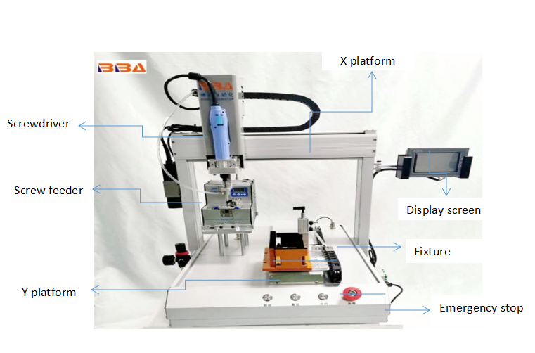 screwing machine in PLC system PLC 시스템에서 기계를 조이는 기계