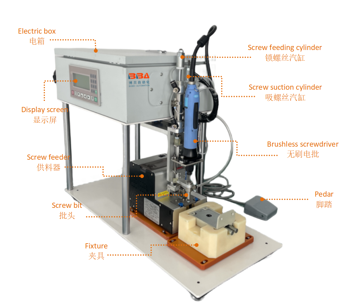 200ls 螺丝机 脚踏式-爆炸图