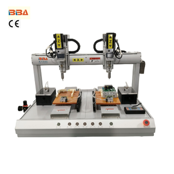 트윈 스크류 피더와 이중 스크루 드라이버 헤드가있는 BBA 자동 나사 고정 로봇 동시 2- 스크류 어셈블리