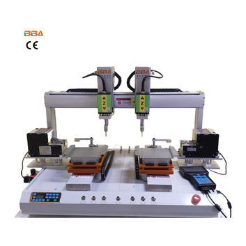 듀얼 자동 나사 공급 메커니즘이있는 고정밀 서보 모터 스크루 드라이버 장비 공장 환경에서 산업 고정 응용 프로그램을위한 트윈 드라이버 헤드