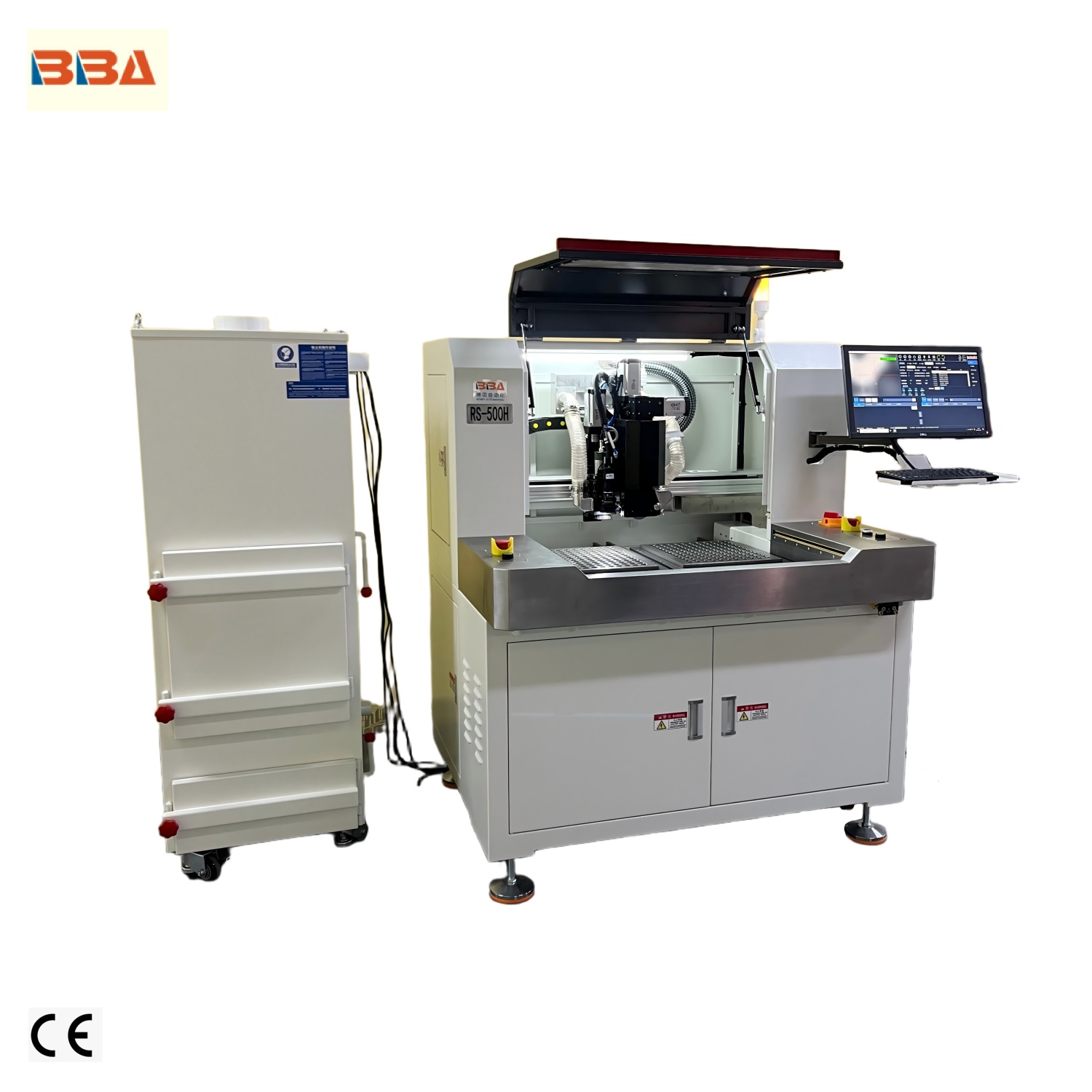 인라인 SMT 생산 통합 및 SMT 전자 조립 라인용 센서가 포함된 안전 인클로저를 갖춘 PCB 디패널링 기계